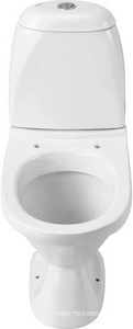 Унитаз-компакт  с диагональным выпуском, стандарт- 2 реж., дюропласт, цвет белый ZZ Santek Римини 1WH302130
