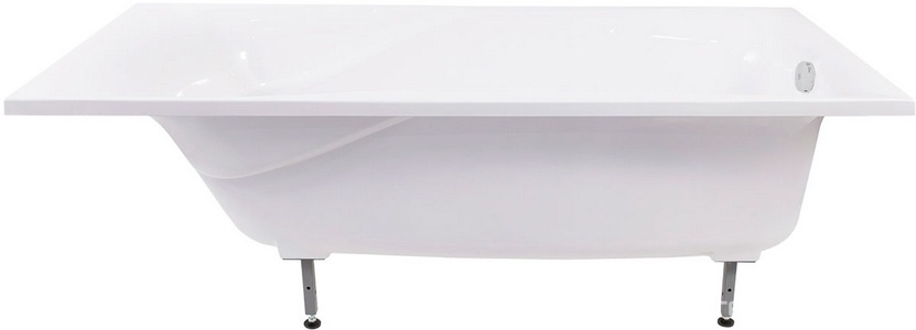 Ванна из искусственного камня 178х79 см, без сифоны, ножки в комплекте, цв.белый глянец Aqua de Marco Mira 1180WMIR_GEL  / 1180WMIR