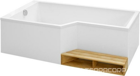 Акриловая ванна Jacob Delafon Bain-Douche Neo 160 L| 159x90x34