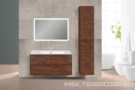 Шкаф подвесной h1700x350x350мм, 2 двери, петли справа/слева, (цв.R.Wood),  ZZ Vincea Vico VSC-2V170RW