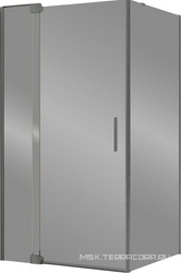 Душ уголок 1100/1200х900хh2000мм, прямоуг.,правый/левый, расп.дверь с неподв.сегмен. и бок.стенкой, (стекло прозр.8мм, фурн.цв.хром), Extra ZZ