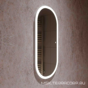 Зеркало 500x800х30мм, с встроенным по периметру светильником, сенсорным выключателем и диммером, Vincea ZZ Vincea Универсал VLM-2K100