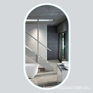 Зеркало 500x800х30мм, с встроенным по периметру светильником, сенсорным выключателем и диммером, Vincea ZZ Vincea Универсал VLM-2K100