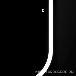 Зеркало 500x800х30мм, с встроенным по периметру светильником, сенсорным выключателем и диммером, Vincea ZZ Vincea Универсал VLM-2K100