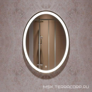 Зеркало 570x770х30мм, с встроенным по периметру светильником, сенсорным выключателем и диммером, Vincea ZZ Vincea Универсал VLM-2E570