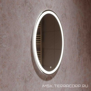 Зеркало 570x770х30мм, с встроенным по периметру светильником, сенсорным выключателем и диммером, Vincea ZZ Vincea Универсал VLM-2E570