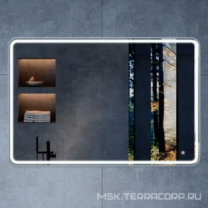 Зеркало 1200x800х30мм, с встроенным по периметру светильником, сенсорным выключателем и диммером, Vincea ZZ Vincea Универсал VLM-3VC120