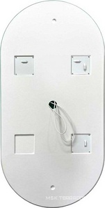 Зеркало 500x1000х30мм, реверсивное, с встроенным по периметру светильником, сенсорным выключателем и диммером, Vincea KL Vincea Универсал VLM-2K100