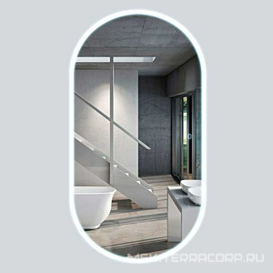 Зеркало 500x1000х30мм, реверсивное, с встроенным по периметру светильником, сенсорным выключателем и диммером, Vincea KL Vincea Универсал VLM-2K100