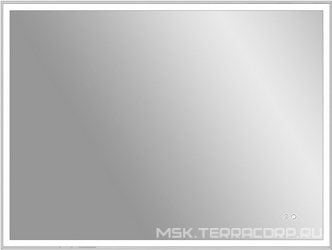 Зеркало 800x600х30мм, с встроенным по периметру светильником, сенсорным выключателем и диммером, Vincea ZZ