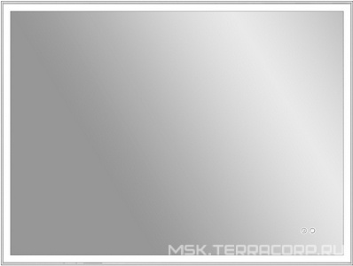 Зеркало 800x600х30мм, с встроенным по периметру светильником, сенсорным выключателем и диммером, Vincea ZZ Vincea Универсал VLM-3VN800-2
