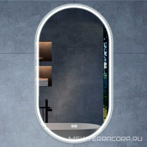 Зеркало 600x1000x30мм, с встроенным светильником, сенсорным выключателем, диммером и функцией антизапотевания, Vincea ZZ Vincea Универсал VLM-3AU100-2