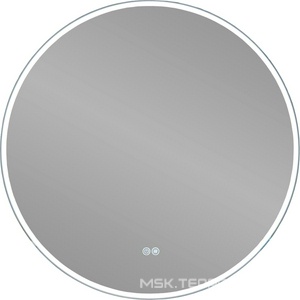 Зеркало 800x800x30мм, круглое, с встроенным светильником, сенсорным выключателем, диммером и функцией антизапотевания, Vincea ZZ Vincea Универсал VLM-3DE800-2