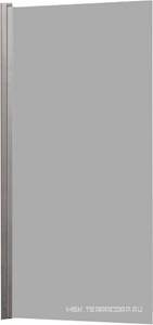 Душевая шторка на ванну, распашная, правая/левая, 800хh1400мм, (профиль цв.вороненая сталь, стекло прозрачное 5мм), Vincea ZZ Vincea Универсал VSB-11800CLGM