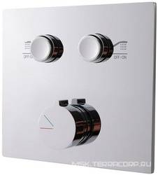 Смеситель для душа встраиваемый в стену, на 2 потребителя, (цв.хром), Vincea ZZ