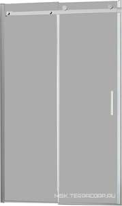 Дверь для душа, в нишу 1200хh1900мм, раздвижная, 1 дверь, 1 неподв.секция, правая/левая,(стекло прозрачное 8мм Easy Clean,фурн.цв.хром), ZZ Vincea Como Soft VDS-1CS120CL