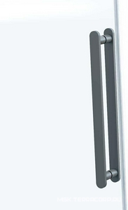 Дверь для душа, в нишу 1200хh1900мм, раздвижн, 1 дверь, 1 неподв.секция, правая/левая,(стекло прозр.8мм Easy Clean,фурн.цв.воронен.сталь), ZZ Vincea Como Soft VDS-1CS120CLGM