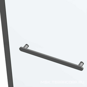 Дверь для душа, в нишу 1200хh1900мм, раздвижн, 1 дверь, 1 неподв.секция, правая/левая,(стекло прозр.8мм Easy Clean,фурн.цв.воронен.сталь), ZZ Vincea Como Soft VDS-1CS120CLGM