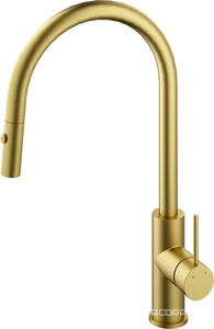 Смеситель для кухни, (цв.брашированное золото),  ZZ Vincea City VKF-2C1BG