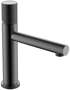 Смеситель для раковины, без д/к, (цв.вороненая сталь),  ZZ Vincea Groove VBF-4G1GM