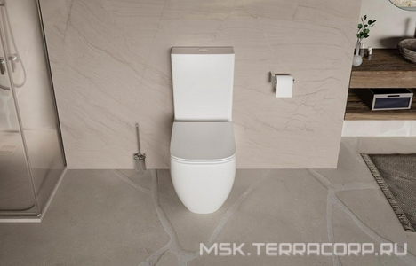 Унитаз-компакт 615x365xh800мм, смыв Tornado, бачок с мемеханизмом, сиденье с микролифтом в компл., (цв.белый),  ZZ Vincea Bien VT2-51T