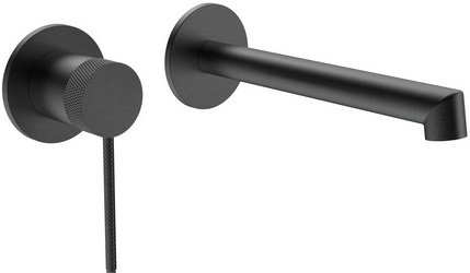 Смеситель для раковины, встраиваемый в стену, внутрен. часть в компл., (цв.вороненая сталь),  ZZ Vincea Rim VBFW-2RM1GM