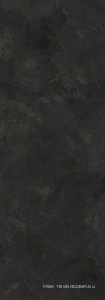 Керамогранит для пола и стены Laminam Rus Ossido  Nero 5,6 mm (на сетке) 100x300 LAMF007369
