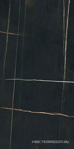 Керамогранит для пола и стены Florim Stone Marble  Sahara Noir Glossy 6 mm 160x320 777605