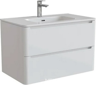 Комплект мебели 80cм, тумба подвесная, два выдвижных ящика, раковина в компл., цв белый Iddis edifice EDI80W0i95K