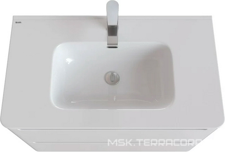 Комплект мебели 80cм, тумба подвесная, два выдвижных ящика, раковина в компл., цв белый Iddis edifice EDI80W0i95K