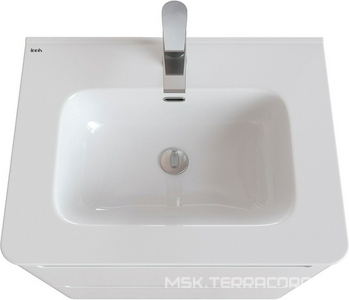 Комплект мебели 60х46 см, тумба подвесная, два выдвижн. ящика, раковина в комплекте, цв белый, ZZ Iddis edifice EDI60W0i95K