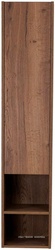 Шкаф подвесной с распашной дверцей и одной открытой полкой, ПЕТЛИ СПРАВА, 300х300хh1600мм, (цв.Rovere Tabacco), Kraft ZZ