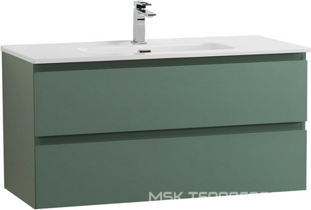 База под раковину подвесная с двумя выкатными ящиками, 1010х460хh515мм, без раковины, (цв.Еловый матовый),  ZZ BelBagno Kraft KRAFT-1000-2C-SO-VO