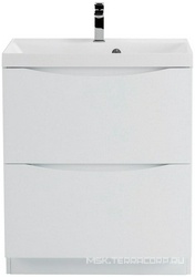 База под раковину напольная с 2 выкатными ящиками, 700х450хh800мм, без раковины, (цв.Bianco Lucido), Marino ZZ