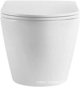 Унитаз подвесной, безободковый, смыв Tornado, 520x360x360мм, сиденье с микролифтом, крепеж в компл., -Tor ZZ BelBagno Marino BB7026CH-TOR/SC