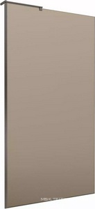 Душевая перегородка 1000хh2000мм, правая/левая, (стекло бронза 8мм, поперечный, фурнит. цв.оружейная сталь), Liberta ZZ BelBagno UNO UNO-L-1-TB-100-BR-GM