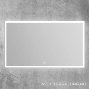 Зеркало 1400x30x800мм, с встроенным по периметру светильником, сенсорным выключателем, и подогревом 12W, 220-240V, BelBagno ZZ BelBagno Универсал SPC-GRT-1400-800-LED-TCH-WARM