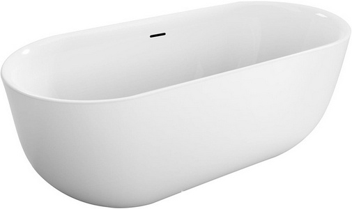 Ванна 1800х800хh580мм, отдельностоящая, интегрированный слив-перелив, донный клапан цв.хром в компл., (акрил цв.белый), BelBagno ZZ BelBagno Универсал BB706-1800-800