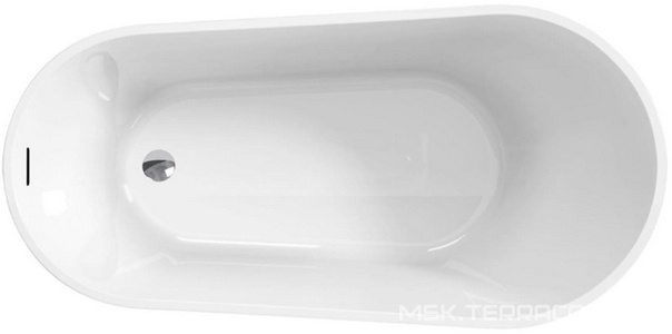 Ванна 1700x800xh720мм, отдельностоящая, интегрированный слив-перелив, донный клапан цв.хром в компл., (акрил цв.белый), BelBagno ZZ BelBagno Универсал BB704-1700-800-K