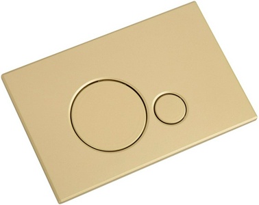 Кнопка двойного смыва, для инсталляции д/унитаза, (цв.брашированное золото), BelBagno Sfera ZZ BelBagno sfera CZR/BB-SR-BORO