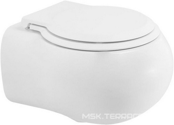 Унитаз подвесной, безободковый, смыв Tornado, 465x535мм, сиденье с микролифтом, крепеж в компл., Grande-Tor ZZ