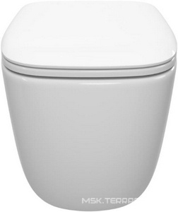 Унитаз подвесной, безободковый, смыв Tornado, 370x525мм, сиденье с микролифтом, крепеж в компл., -Tor ZZ BelBagno Comfort CZR-380-TH-TOR/SC