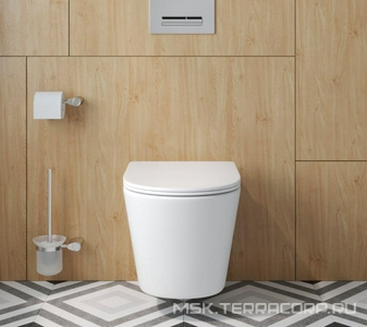 Унитаз подвесной, безободковый, смыв Tornado, 355x520мм, сиденье с микролифтом, крепеж в компл., -Tor ZZ BelBagno Tre BB5180CH-TOR/SC