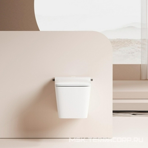 Унитаз-биде подвесной 60х36см, электронный, сиденье, инсталляция в компл.,  ZZ Abber Rechteck AC1215S с инсталляцией AC0101P2