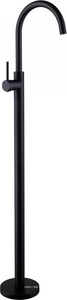 Смеситель для раковины, напольный, без д/к, внутрен.часть в компл., (цв.черный матовый),  ZZ Abber Kreis AF8141B