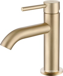 Смеситель для раковины, (цв.золото матовое), Kreis ZZ