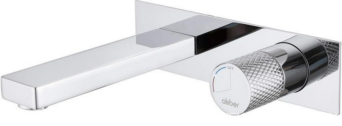 Смеситель для раковины, встраиваемый в стену, внутрен. часть в компл., (цв.хром), Rund ZZ