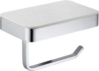 Держатель для т/б, с полкой для телефона, (цв. хром), Westen ZZ