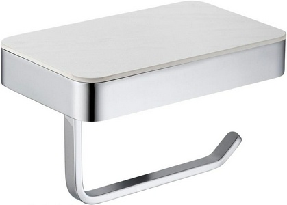 Держатель для т/б, с полкой для телефона, (цв. хром),  ZZ Abber Westen AA1730