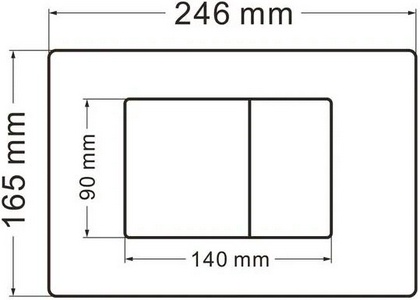Кнопка двойного смыва для инсталл.д/унитаза, (цв.золото матовое), Abber ZZ Abber Универсал AC0120MMG